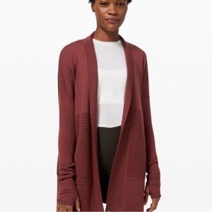 Lululemon Sit in Lotus Wool Wrap II Wine Color Size 4 (Small)